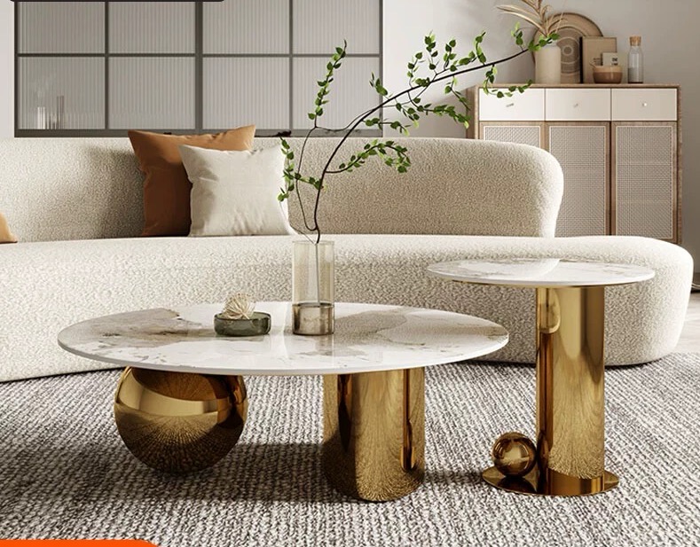 The Golden Metal Framed Console Table 中文1